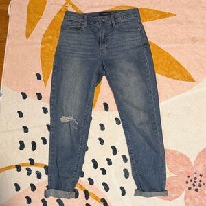 Lucky Brand Distressed Blue Boyfriend Jeans